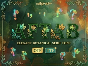 Aftab Font: Elegant Design for Creative Projects
