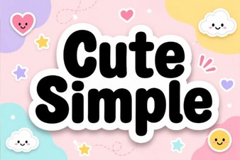 Cute Simple Fonts for Clean and Creative Designs