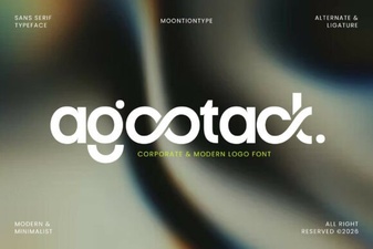 Agootack Font: a Bold and Creative Typeface for Modern Projects