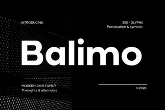 Balimo Font – Modern Sans Serif Typeface for Clean Design
