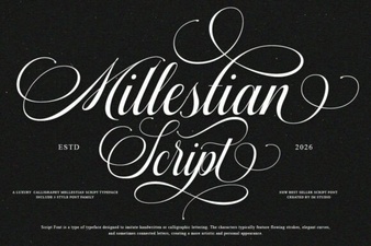 Mallestian Script Font for Beautiful Handwritten Projects