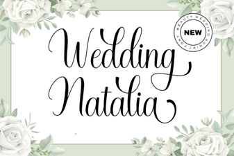 Wedding Natalia Font: Elegant Script for Creative Designs