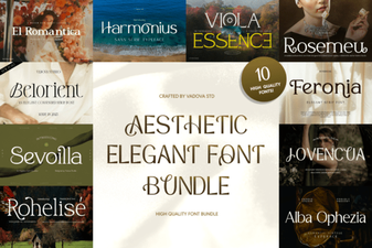 Elegant Aesthetic Font Bundle for Stunning Design Projects