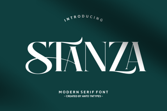 Stanza Font: a Modern Typeface for Elegant Design Projects